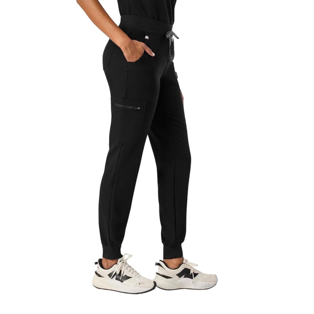 Figs Black Zamora Jogger Scrub Pants Size XL black